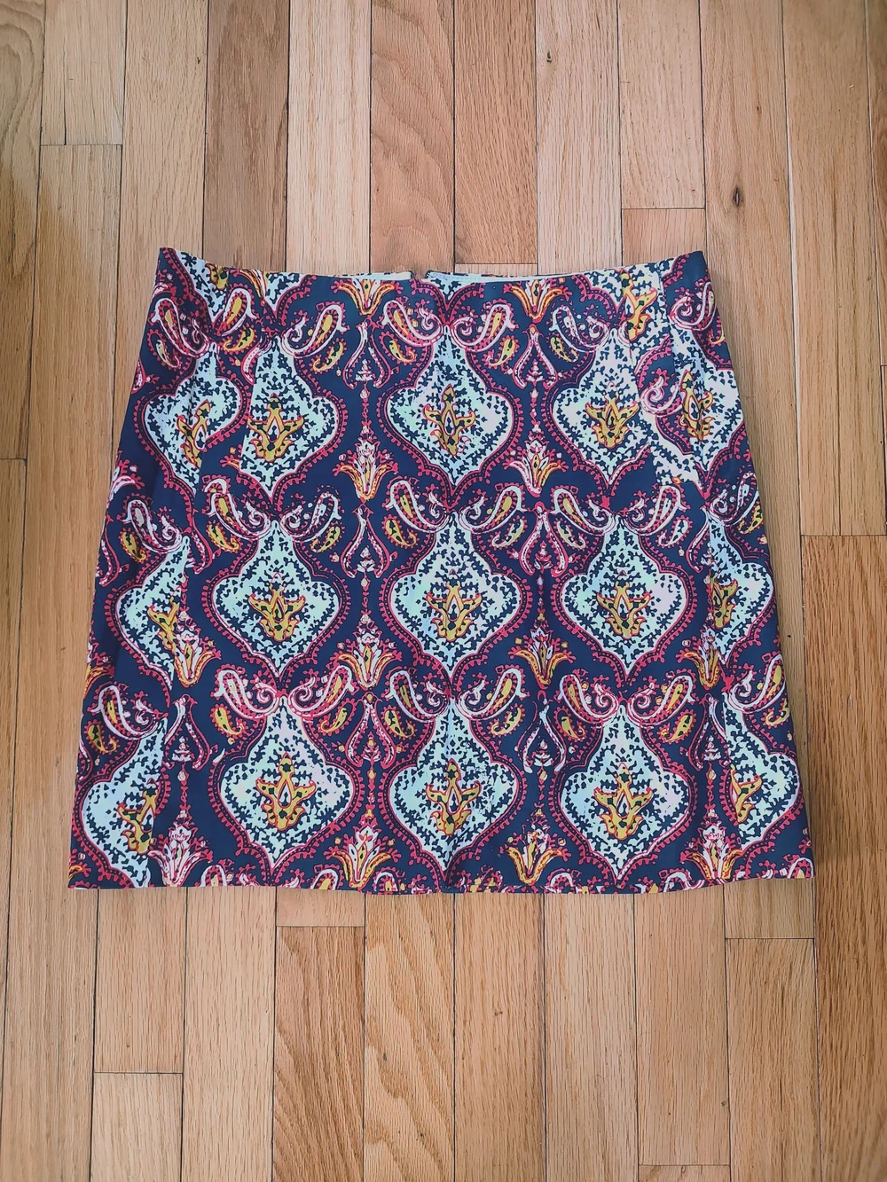 J. Crew paisley mini skirt 0 2 XS